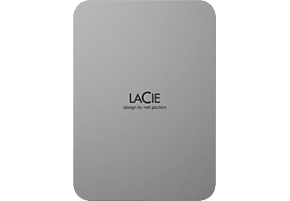 LACIE Mobile Drive (2022) - Disque dur (HDD, 2 TB, Moon Silver)