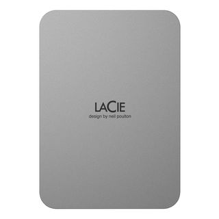 LACIE Mobile Drive (2022) - Festplatte (HDD, 2 TB, Moon Silver)