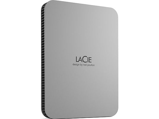 LACIE Mobile Drive (2022) - Festplatte (HDD, 2 TB, Moon Silver)