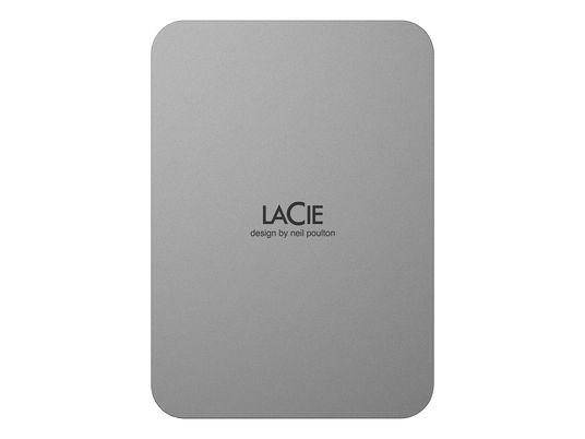 LACIE Mobile Drive (2022) - Disque dur (HDD, 1 To, Moon Silver)