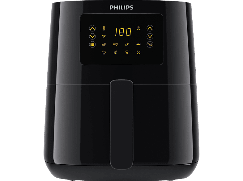 1400 4.1L 5000 Connected HD9255/90 Schwarz Serie PHILIPS Watt Heißluftfritteuse