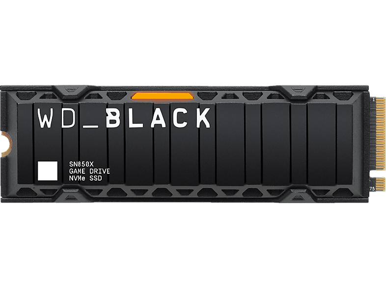SANDISK WD_BLACK SN850X NVMe SSD (mit Kühlkörper) Festplatte 1 TB