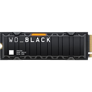 WESTERN DIGITAL WD_BLACK SN850X NVMe SSD (mit Kühlkörper) - Festplatte (SSD, 2 TB, Schwarz)