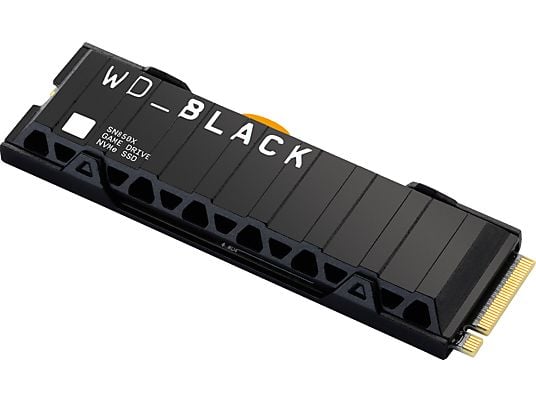 WESTERN DIGITAL WD_BLACK SN850X NVMe SSD (avec dissipateur thermique) - Disque dur (SSD, 2 To, noir)