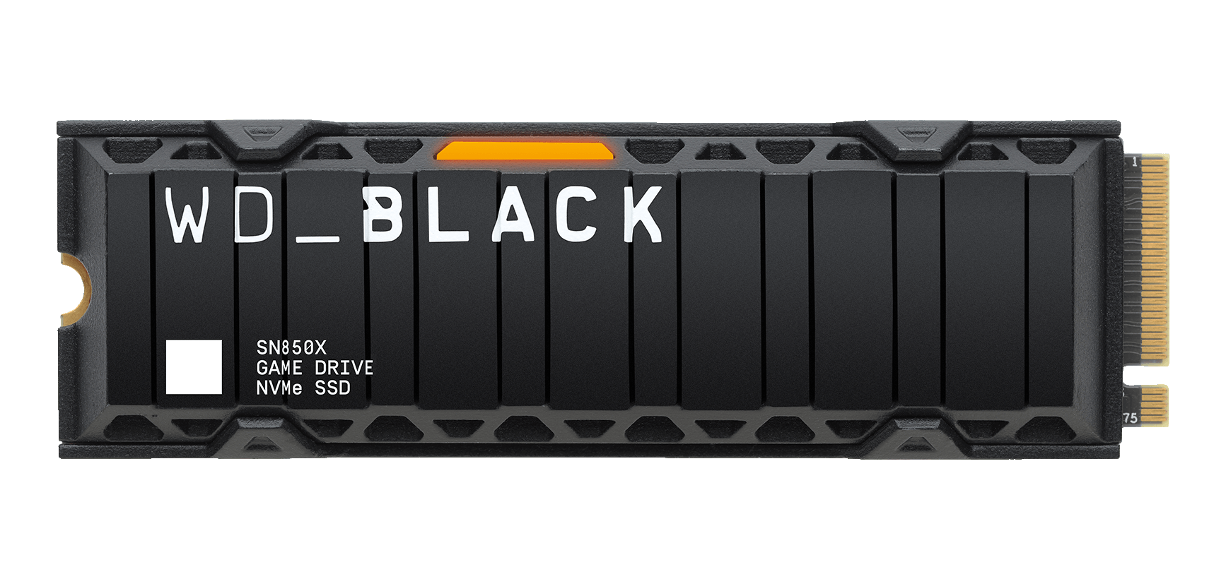 WESTERN DIGITAL WD_BLACK SN850X NVMe SSD (mit Kühlkörper) - Festplatte (SSD, 1 TB, Schwarz)