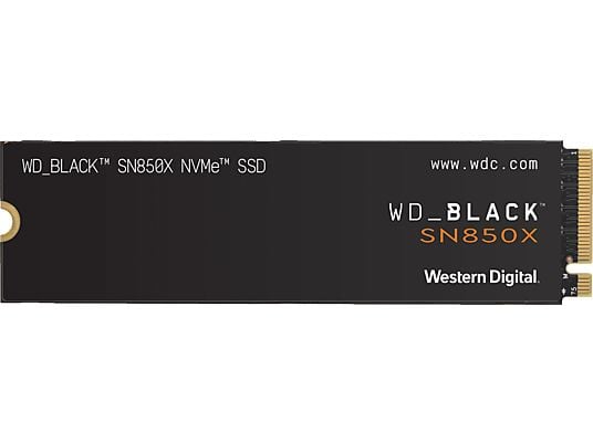 WESTERN DIGITAL WD_BLACK SN850X NVMe SSD (sans dissipateur thermique) - Disque dur (SSD, 4 To, noir)