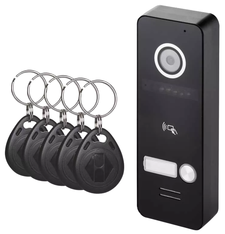 EMOS EM-10AHD RF-1 ajtóra szerelhető színes kameraegység, fekete (H3016)