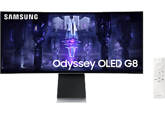 SAMSUNG Odyssey OLED G8 LS34BG850SU - Gaming Monitor, 34 ", WQHD, 175 Hz, Silber