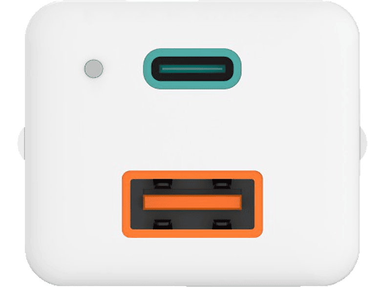 Thumbnail - HAMA GaN 2 Ports, USB-C, USB-A Schnellladegerät Universal 65 Watt, Weiß