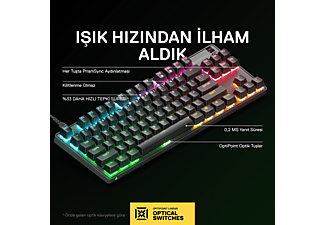 STEELSERIES Apex 9 TKL Mekanik Oyun Klavyesi Siyah_1