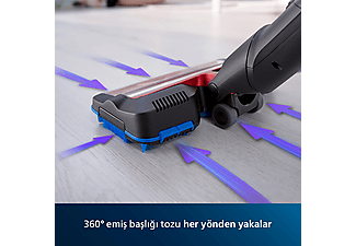 PHILIPS XC7043/01 Şarjlı Dik Süpürge Kırmızı_1