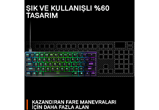 STEELSERIES Apex 9 Mini Mekanik Oyun Klavyesi Siyah_6