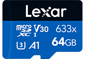 LEXAR High-Performance 64GB 633x microSDXC™ UHS-I 100MB/s Okuma 45MB/s Yazma Micro SD Hafıza Kartı_1