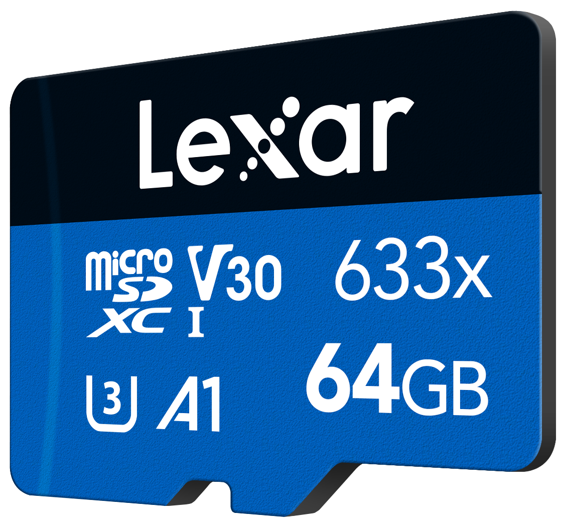 High-Performance 64GB 633x microSDXC™ UHS-I 100MB/s Okuma 45MB/s Yazma Micro SD Hafıza Kartı