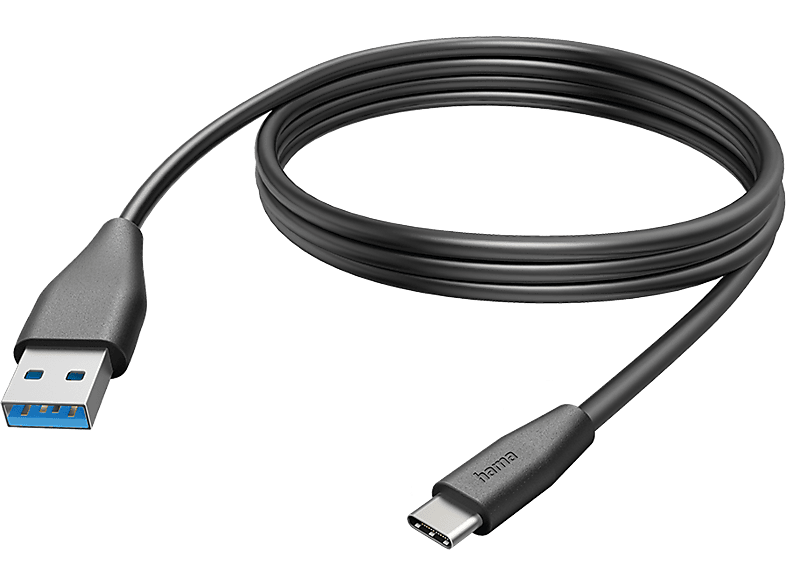 Hama 201597 Usb-kabel Usb-a Naar Usb-c 3m Zwart