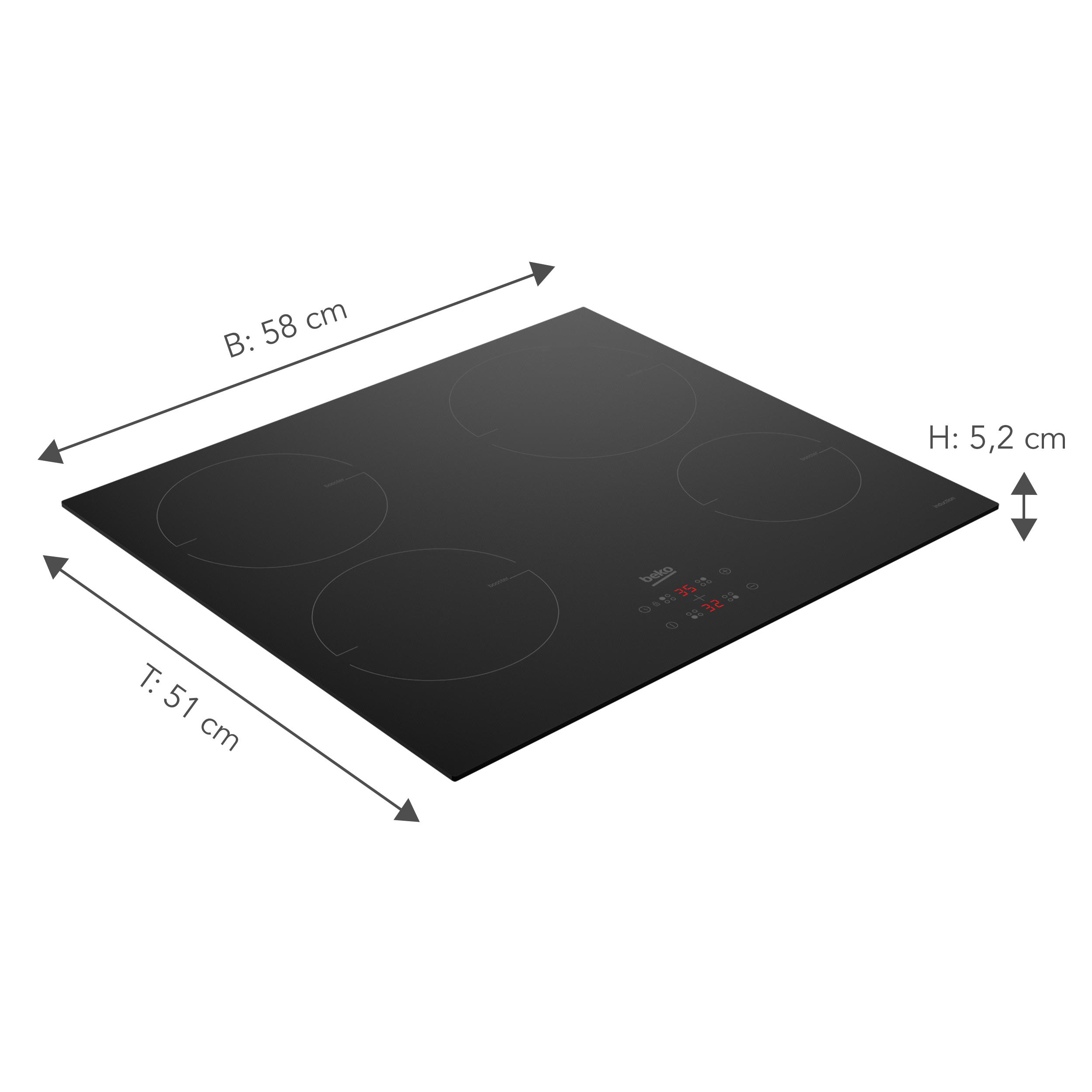 BEKO HII 64400 MT Induktionskochfeld (580 mm breit, 1 Kochzonen)
