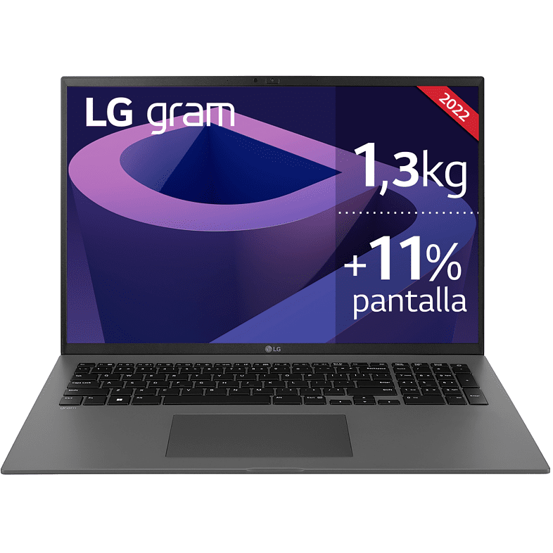 Portátil - LG 17Z90Q-G.AA76B, 17", Ultra HD, Intel® Evo™ Core™ i7-1260P, 16GB RAM, 512GB SSD, Intel® Iris® Xe Graphics, Windows 11 Home