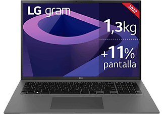 Portátil - LG 17Z90Q-G.AA76B, 17", Ultra HD, Intel® Evo™ Core™ i7-1260P, 16GB RAM, 512GB SSD, Intel® Iris® Xe Graphics, Windows 11 Home