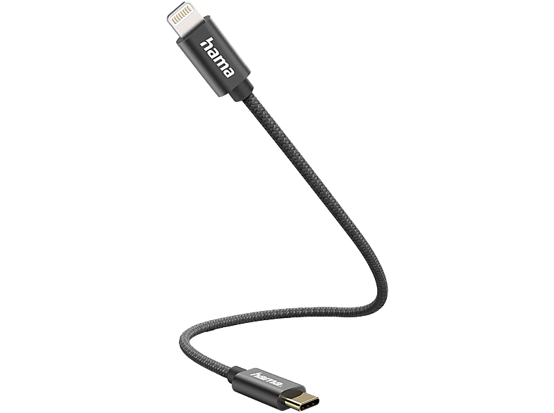 Hama 201601 Laadkabel Usb-c Naar Lightning 0.2m Zwart