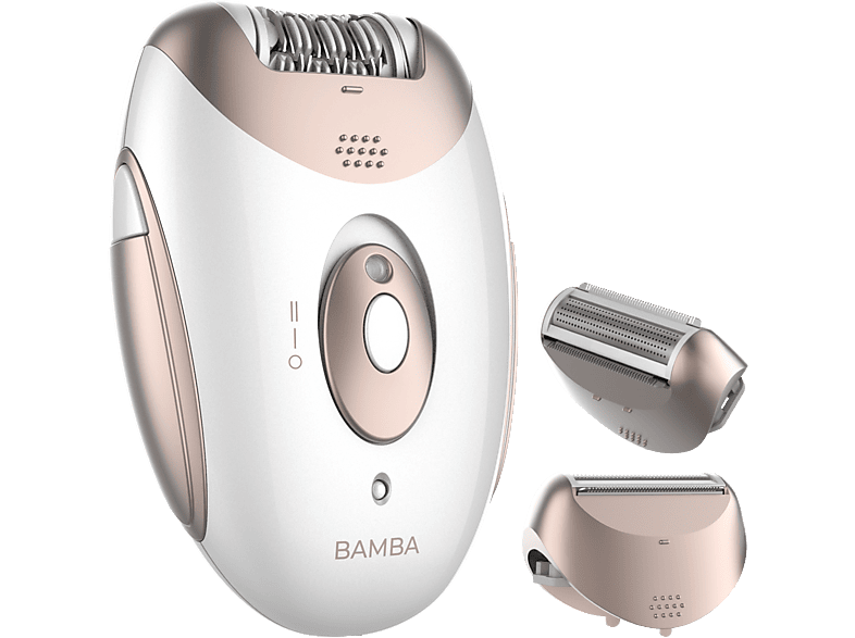Depiladora - Cecotec Bamba SkinCare Depil-Action, Tecnología NonStop con 18 pares de pinzas, 2 Velocidades, Waterproof, Blanco