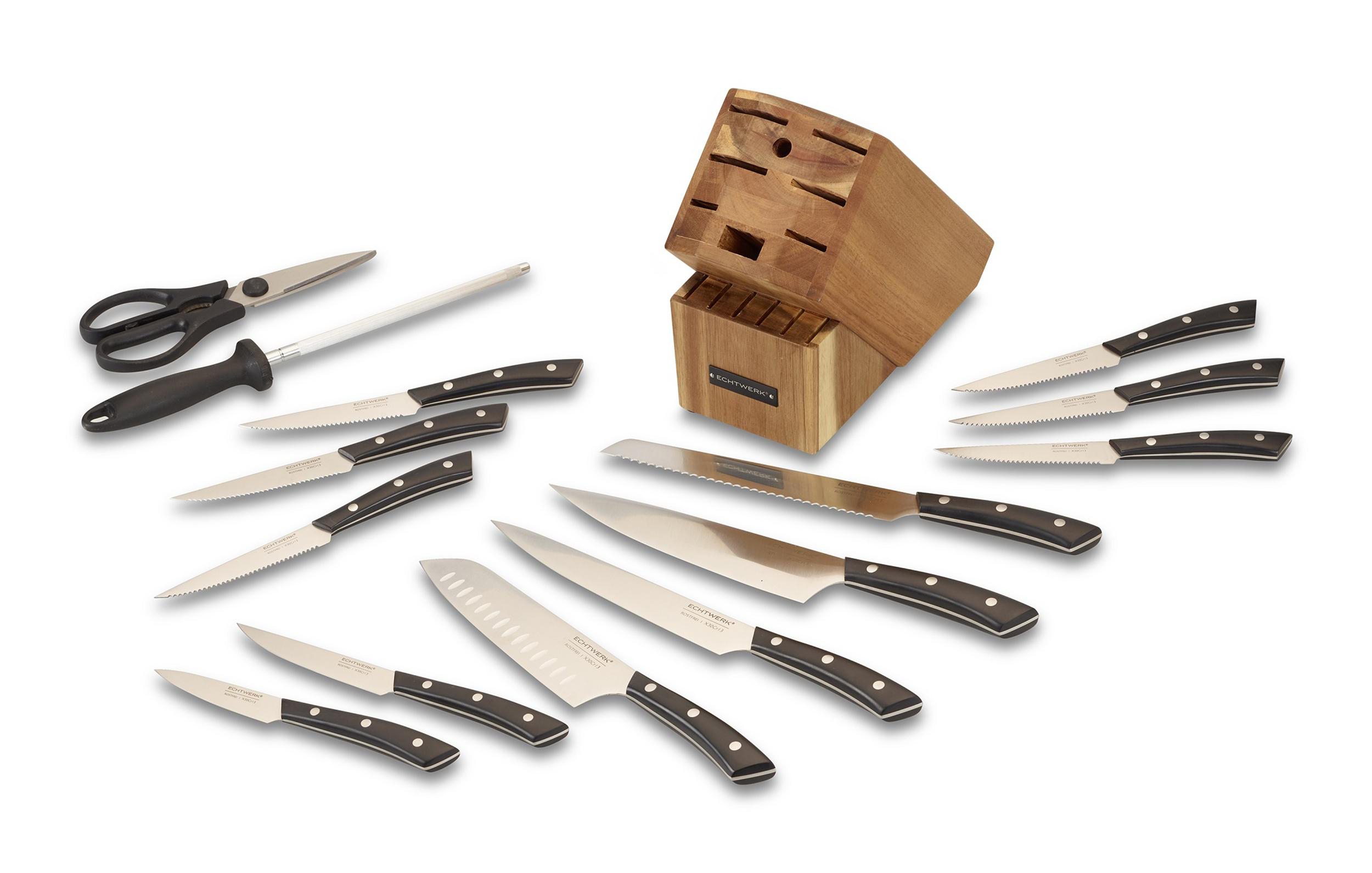 Global MB-15 Messerblock Set Mit 10 Messern & Schleifstab – Japanische Qualität Für Profis & Hobbyköche