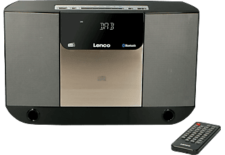 LENCO DAR-045BK - Hi-Fi-System (DAB, FM, DAB+, Schwarz/Silber)