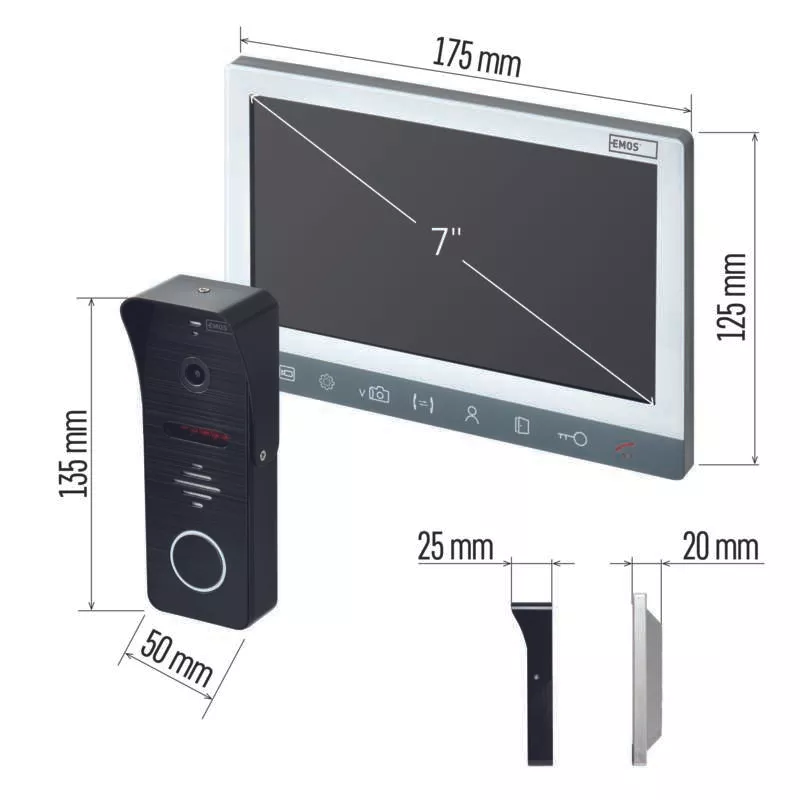 Fekete asztali számítógép mintás előlappal, USB és audió portokkal.