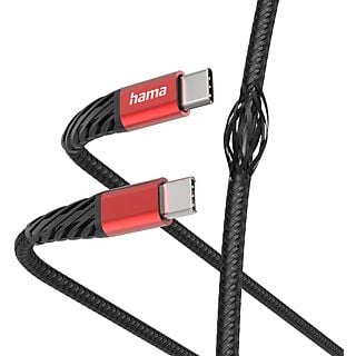 HAMA 201542 Laadkabel Extreme USB-C/USB-C 1.5m Zwart