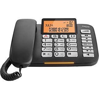 GIGASET DL580 - Festnetztelefon (Schwarz)