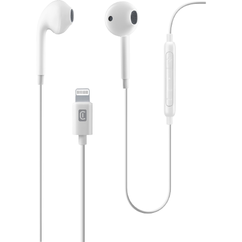 Cellularline Eagle Auricolari capsula filo microfono connettore lightining colore bianco auriculares de line para apple usb blanco