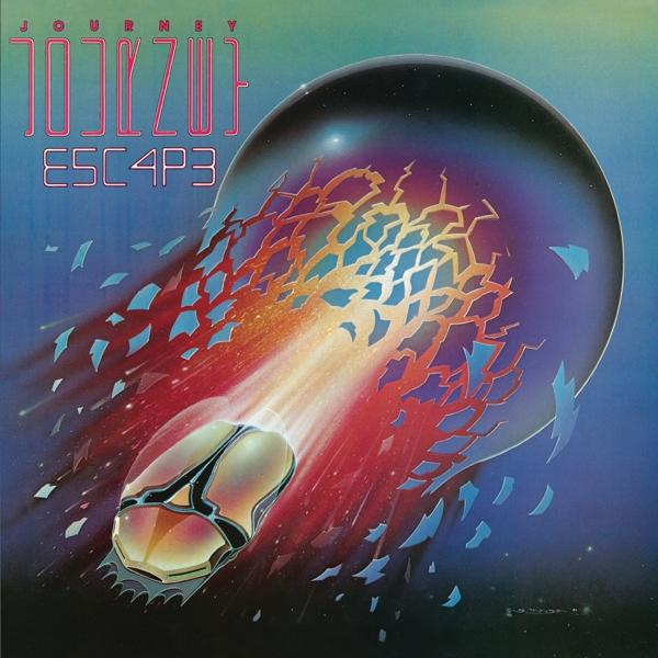 Journey albumborítója egy absztrakt űr dizájnnal.