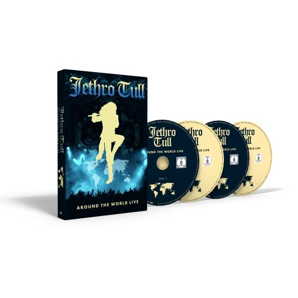 DVD-Box und DVDs von Jethro Tulls Around the World Live.