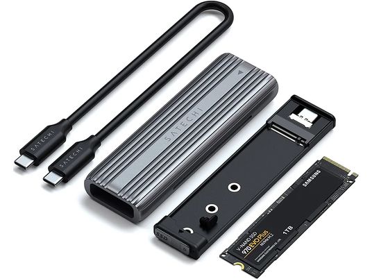 SATECHI USB-C NVMe-SSD - Gehäuse (Grau)
