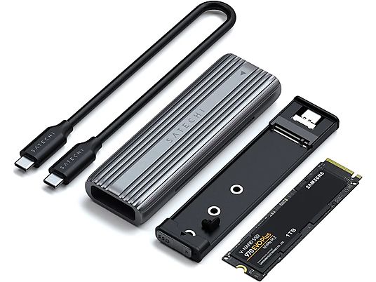 SATECHI USB-C NVMe-SSD - Boîtiers (Gris)