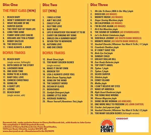 First Class - Beach Baby: The Complete Recordings - 3CD Set  - (CD)