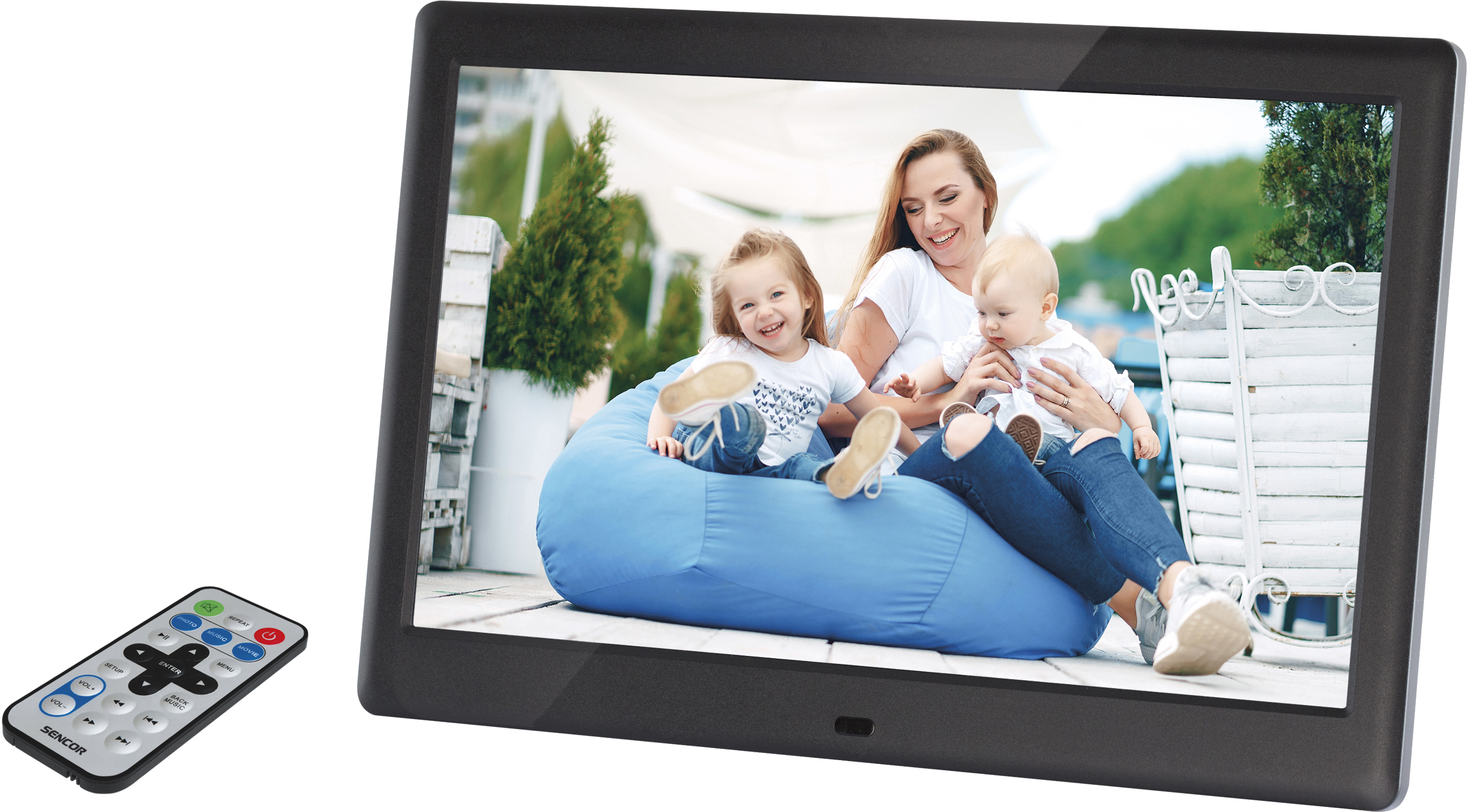 SENCOR SDF 1082 BK Digitális fotókeret, fekete, (35056763)