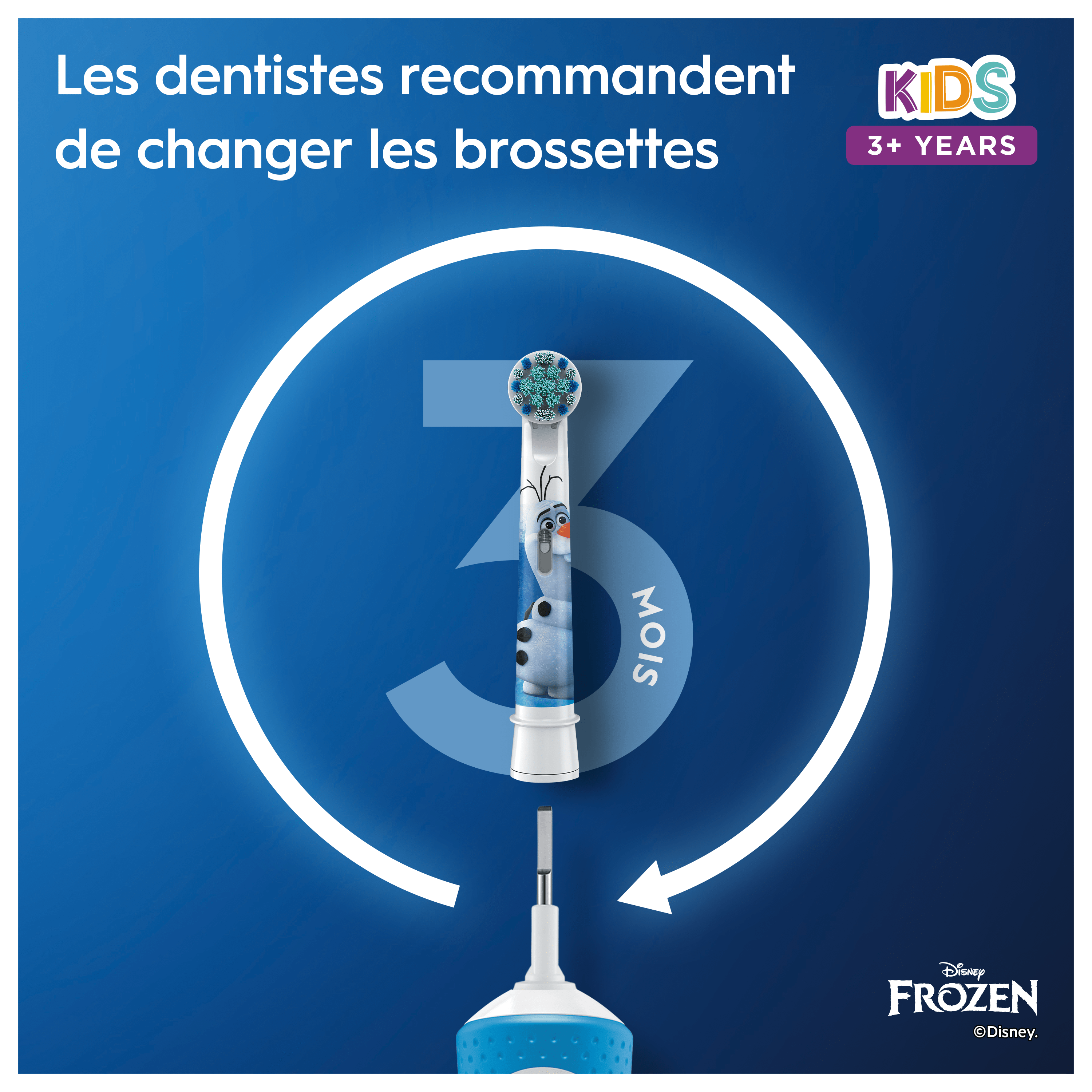 ORAL B Elektrische tandenborstel Frozen (D100)