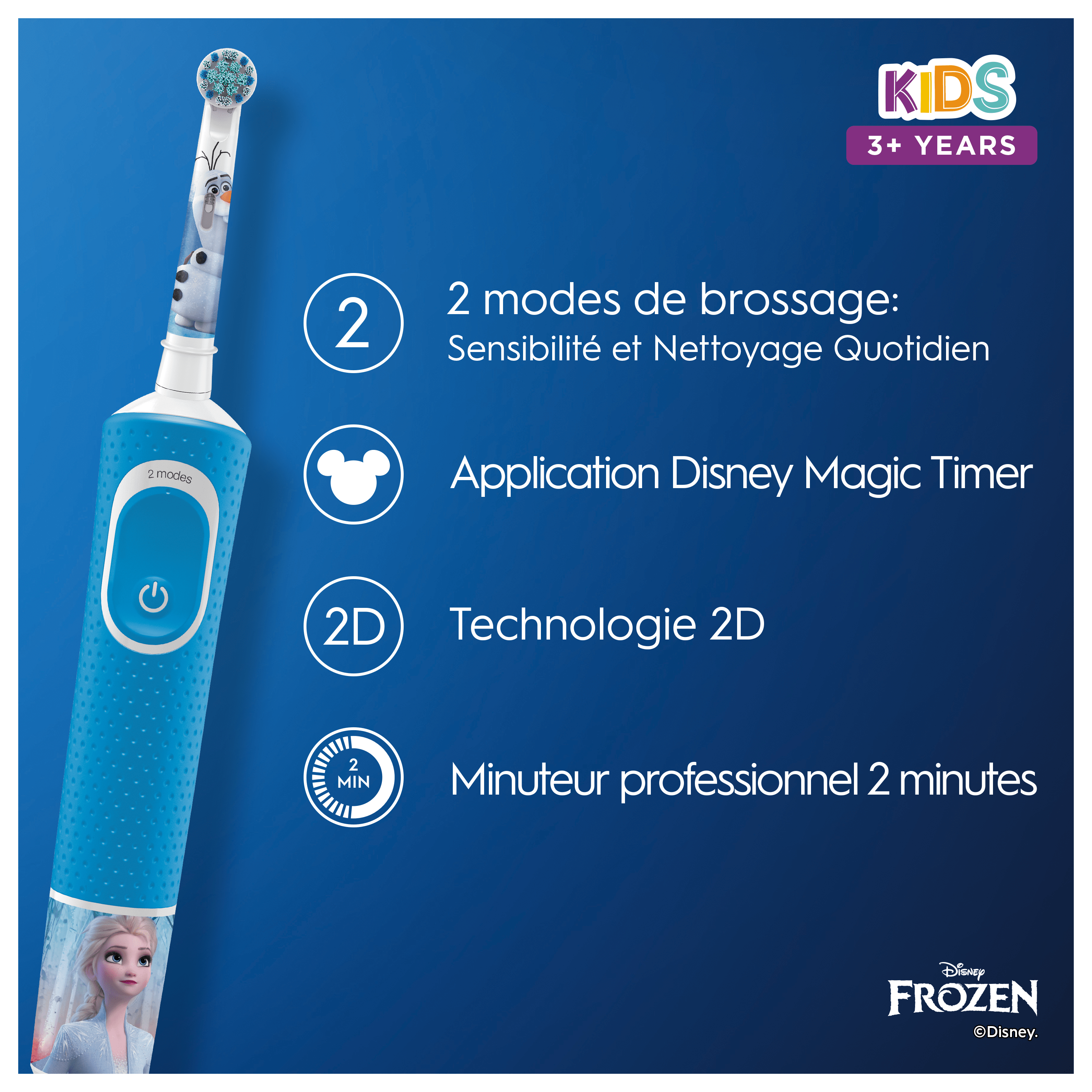 ORAL B Elektrische tandenborstel Frozen (D100)