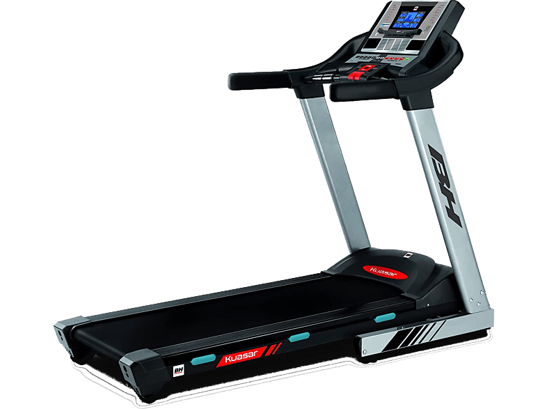 Cinta de correr - BH Fitness Kuasar G6414IKU, 18 km/h, Hasta 115 kg, Superficie carrera 135 x 45cm, Plegable, Bluetooth, Negro