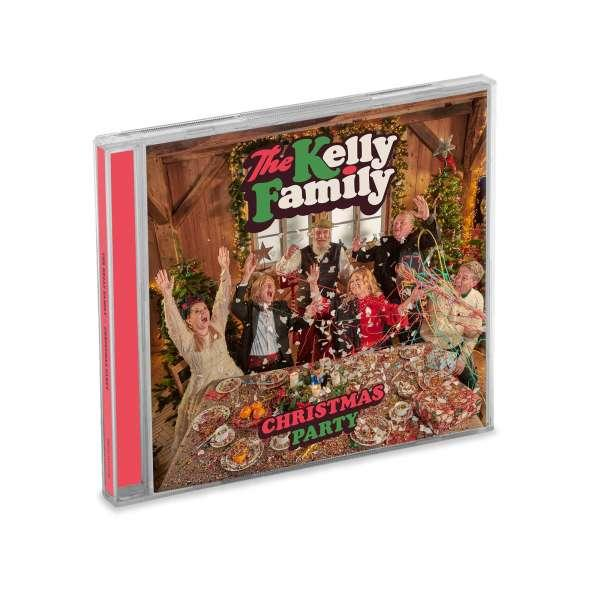 Un boîtier de CD avec une couverture de fête de Noël représentant des personnes autour d'une table.