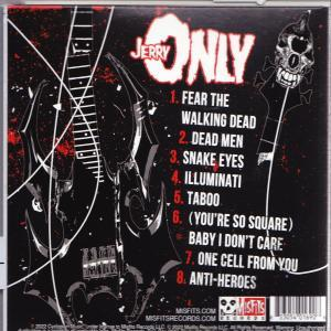 Rückseite einer Jerry Only CD mit Songtiteln.