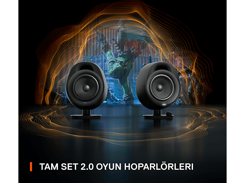 STEELSERIES Arena 3 2.0 Oyun Hoparlörleri Siyah_1