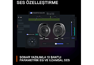 STEELSERIES Arena 3 2.0 Oyun Hoparlörleri Siyah_9