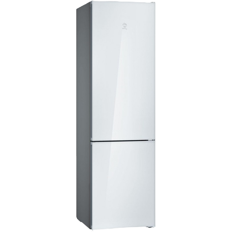 Frigorífico combi - Balay 3KFE765WI Cristal, No Frost, 366 l, 203 cm, Independiente, Blanco