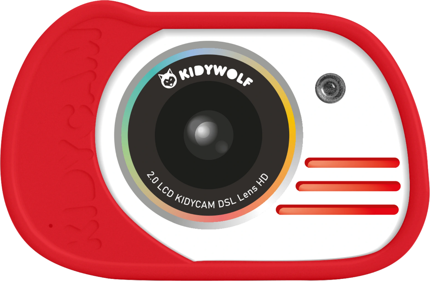 KIDYWOLF Camera voor kinderen KIDYCAM Rood (KIDYCAM-RD)