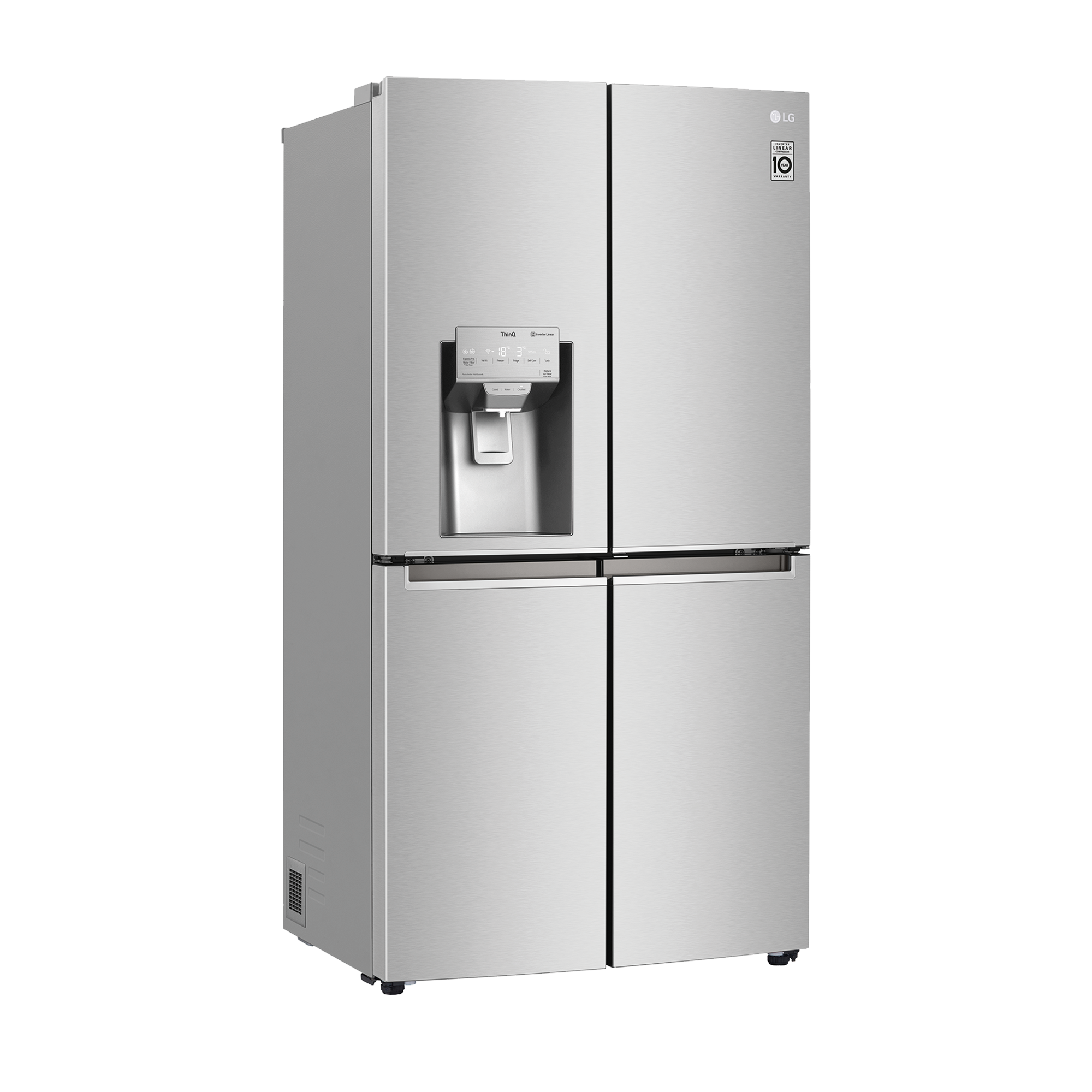 Frigorífico americano - LG GMJ945NS9F, 563 l, Total No Frost, Compresor Inverter Linear, 179.3 cm, Inox