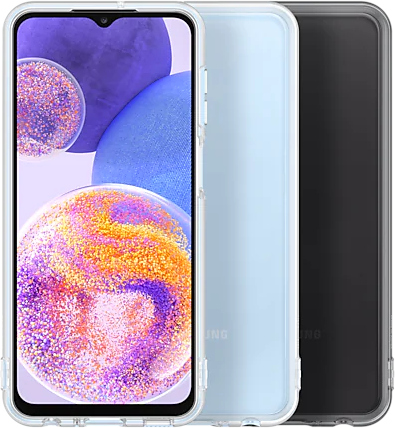 SAMSUNG Cover Soft Clear Galaxy A23 5G Transparent Noir (EF-QA235TBEGWW)