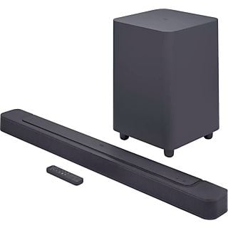 Barra de sonido - JBL Bar 500, 290 W RMS, 5.1 canales, Subwoofer inalámbrico 300 W, MultiBeam y Dolby Atmos, WiFi, Bluetooth, HDMI, Negro