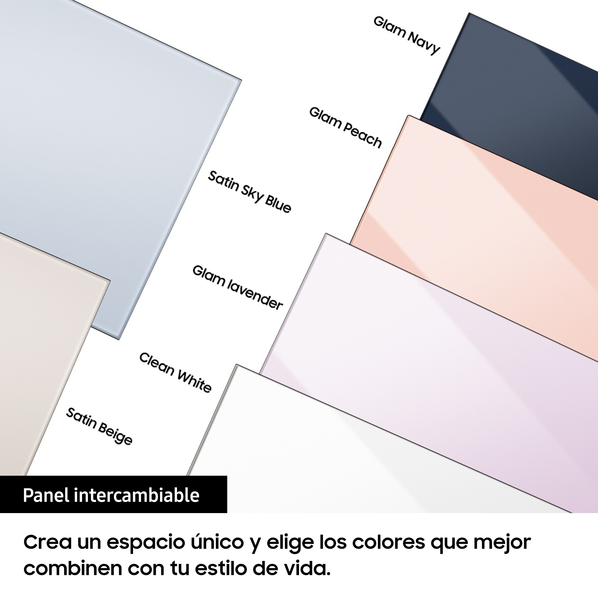 Congelador vertical - Samsung BESPOKE personalizable RZ32A7485AP/EF, 323l, 185.3cm, Dispensador de hielo, Modo Convertible, Glam Lavender
