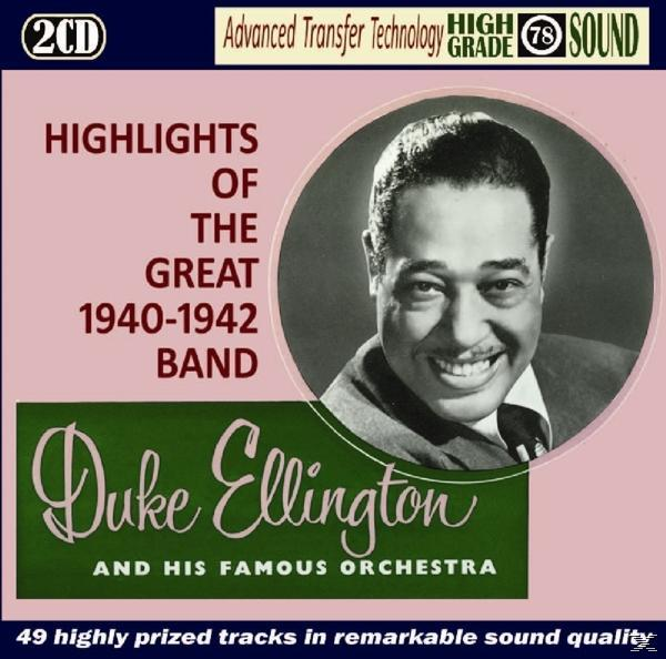 Album borító Duke Ellington fotójával és szöveggel.
